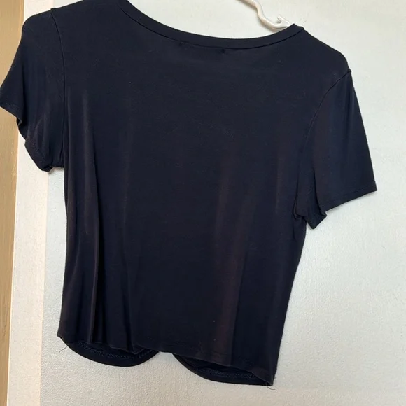 Gaze Navy Blue Crop Top - Picture 4 of 4